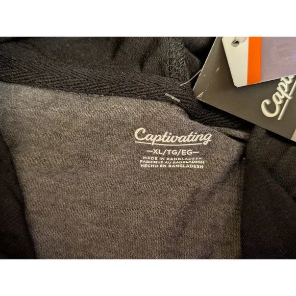 Nebraska Cornhuskers Lightweight Pullover Hoodie by Captivating, Gray, Men's XL - Picture 9 of 11